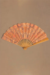 Folding Hand Fan in Paisley Print