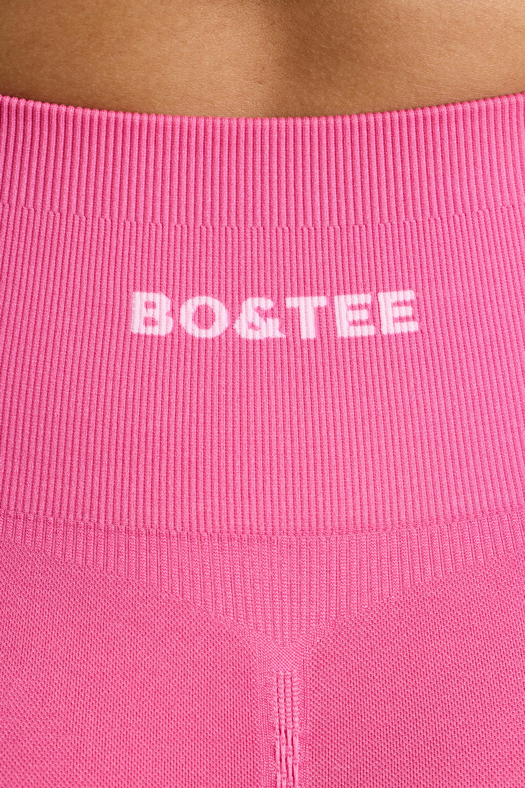 Define Luxe High-Waist Mini Shorts in Hot Pink
